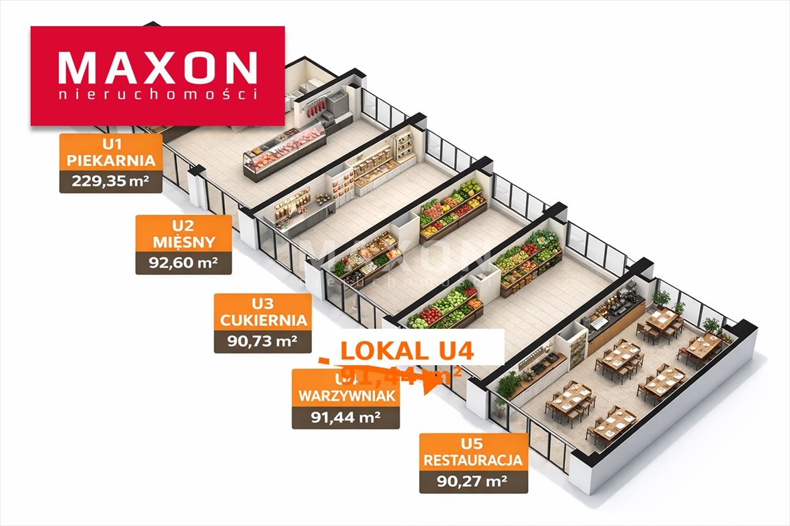 Nowoczesny lokal usługowy 91 m² z witrynami, Brzeziny Warszawa, Białołęka, ul. Ostródzka  91m2 Foto 1