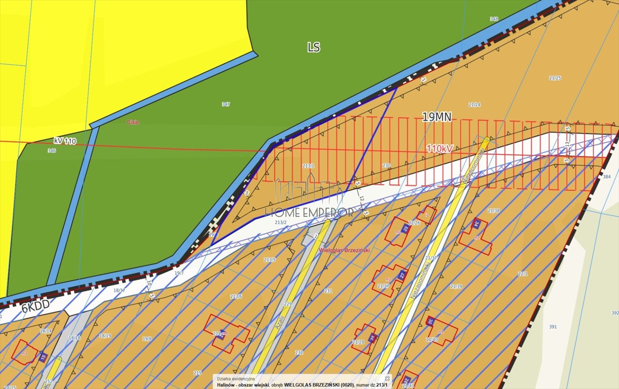 Działka 3018 m² pod zabudowę jednorodzinną - media w pobliżu Wielgolas Brzeziński, Azalii  3 018m2 Foto 1