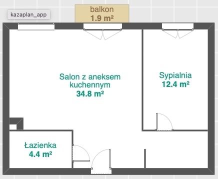 Mieszkanie dwupokojowe na sprzedaż Wrocław, Krzyki, Przedmieście Oławskie  53m2 Foto 11