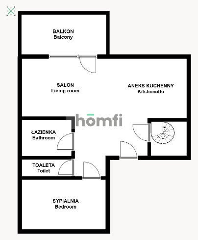 Mieszkanie dwupokojowe na wynajem Kraków, Bieżanów-Prokocim, Bieżanów-Prokocim, Podłęska  49m2 Foto 16