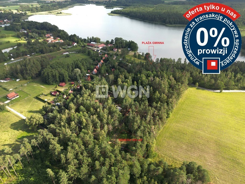 Działka leśna 933 m² z dostępem do Jeziora Borowego Guty Rożyńskie  933m2 Foto 1