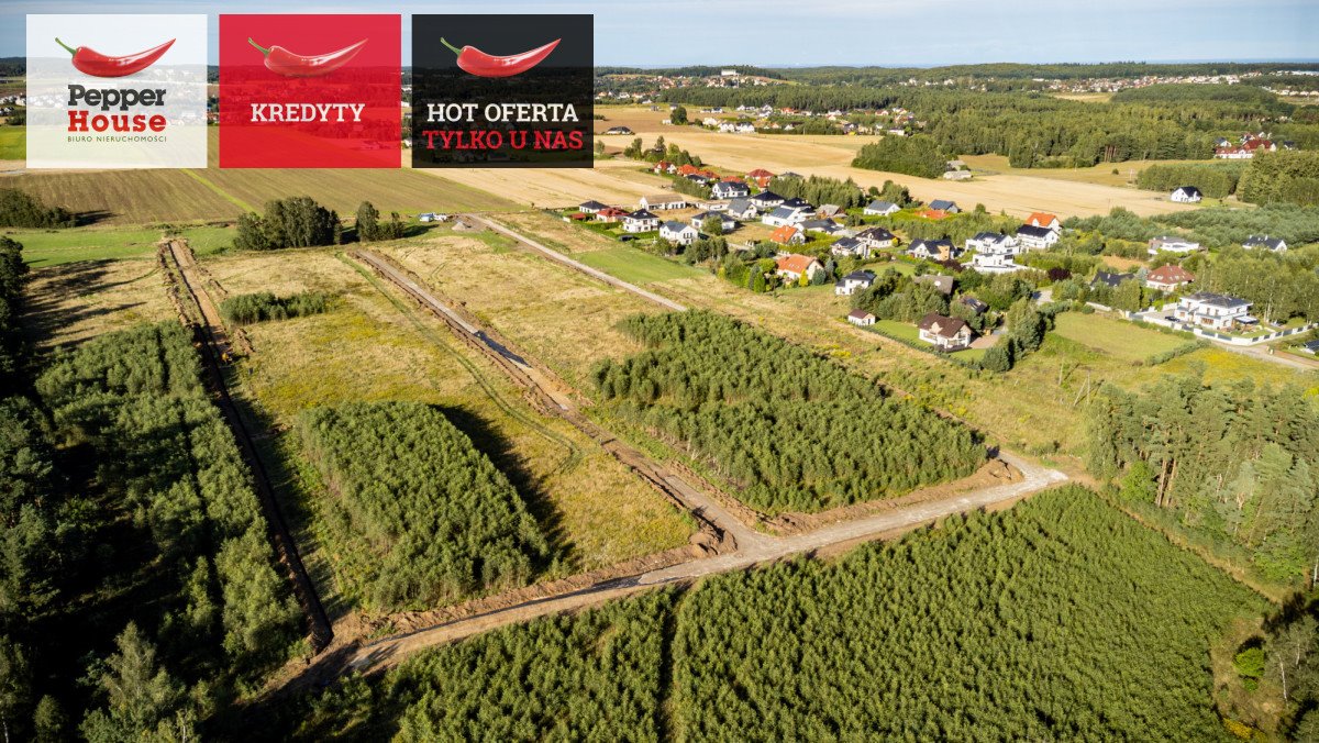 Do sprzedania działka 1024 m² z mediami w Chwaszczynie Chwaszczyno  1 024m2 Foto 1