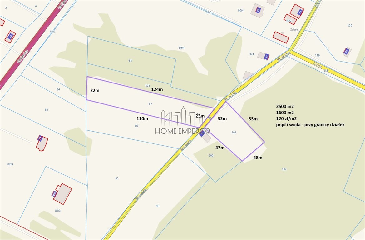 Działka 1600 m² z mediami, bez planu - polecam! Czaplinek, Spokojna  1 600m2 Foto 1