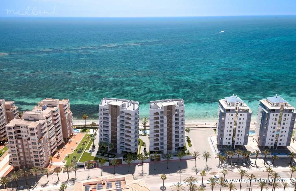 Apartament z widokiem na Morze Śródziemne, 3 sypialnie Hiszpania, La Manga Del Mar Menor  114m2 Foto 1