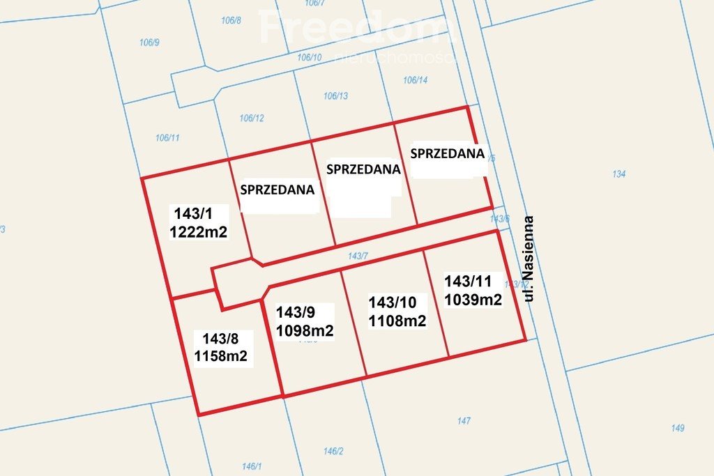 Działka budowlana na sprzedaż Nowy Dwór Gdański, Nasienna  1 039m2 Foto 8