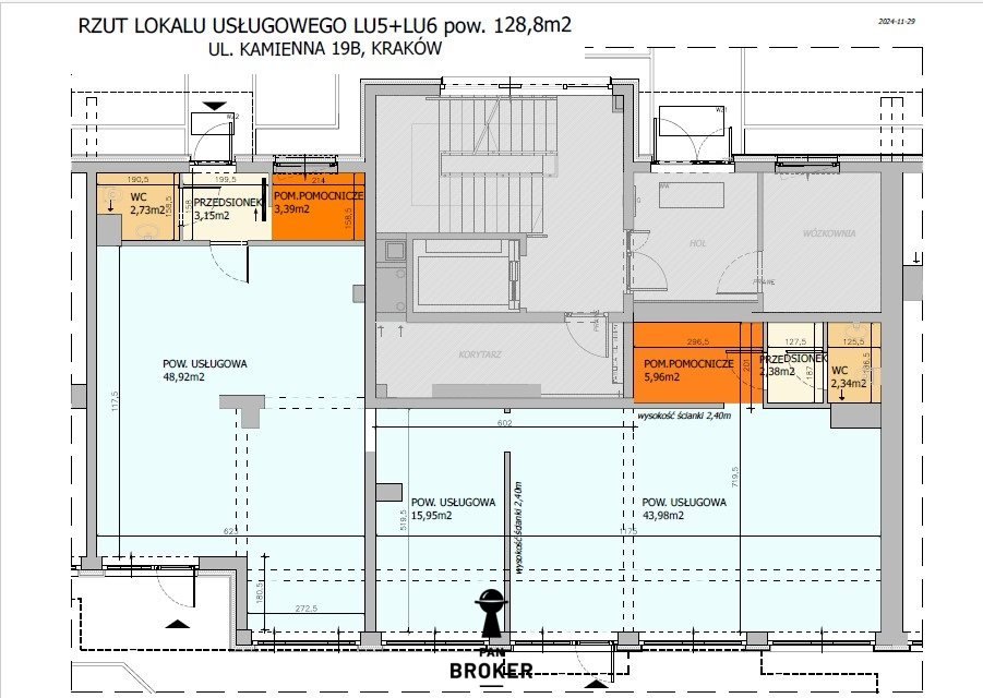 Lokal użytkowy na wynajem Kraków, Śródmieście  128m2 Foto 3