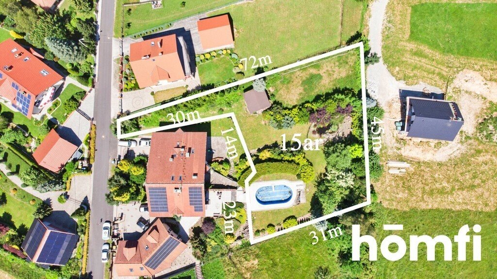 Działka w Straconce z basenem i widokami na Beskid Bielsko-Biała, Straconka, Małej Straconki  1 527m2 Foto 1