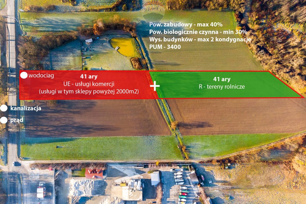 Działka komercyjna na sprzedaż Krzywaczka  8 200m2 Foto 2