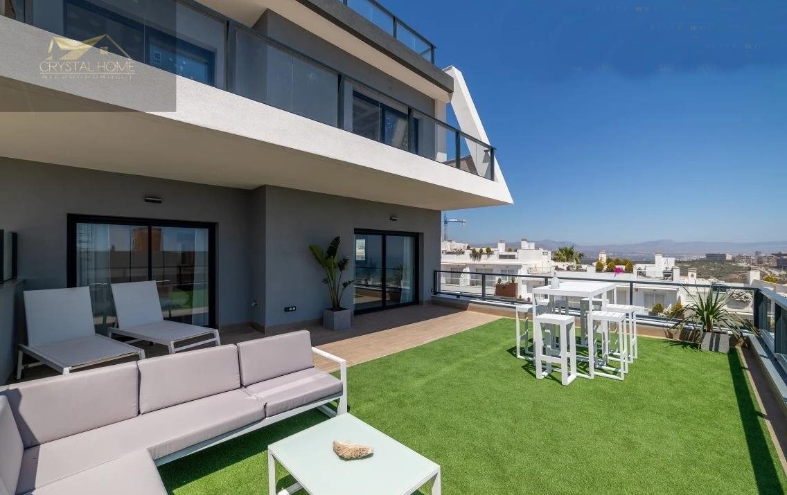 Nowoczesny apartament z widokiem na morze i plażę El Carabassi Hiszpania, Gran Alacant  81m2 Foto 1