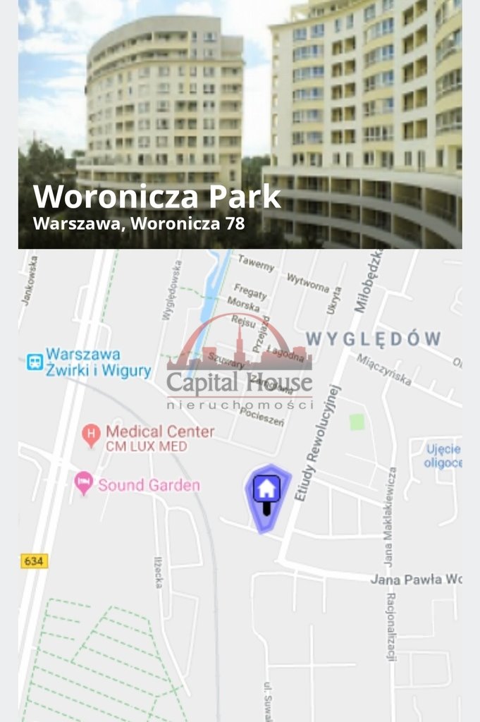 Mieszkanie trzypokojowe na wynajem Warszawa, Mokotów, Jana Pawła Woronicza  75m2 Foto 8