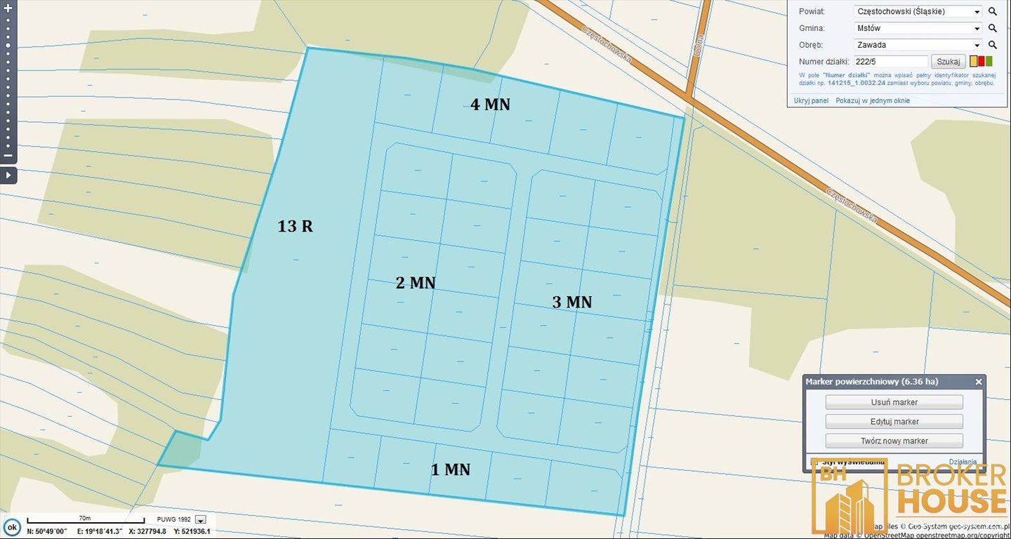 Działka inwestycyjna na sprzedaż Mstów  56 490m2 Foto 1
