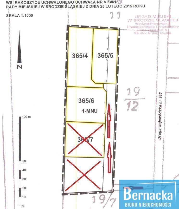 Działka budowlana na sprzedaż Rakoszyce  1 500m2 Foto 2