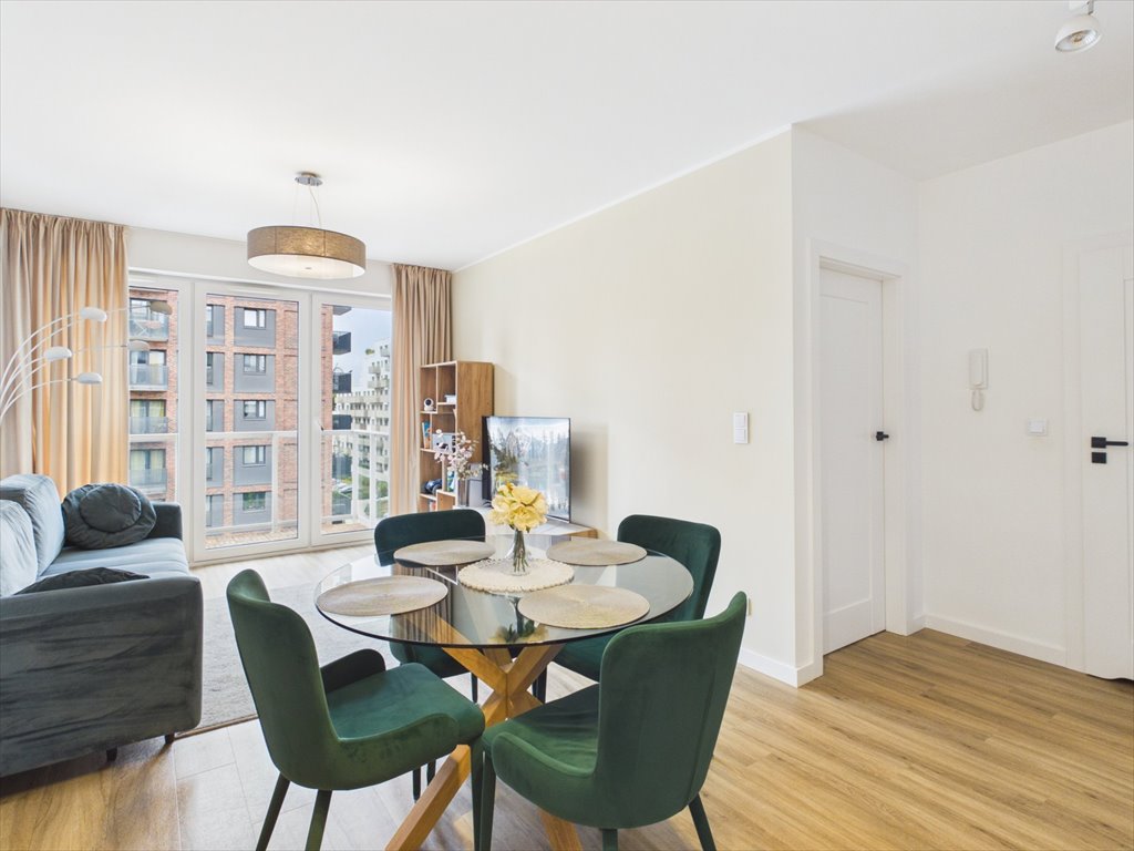 Stylowe 3-pokojowe mieszkanie 42 m² z balkonem - Port Popowice Wrocław, Mieszczańska  42m2 Foto 1
