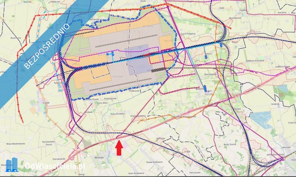 Działka inwestycyjna na sprzedaż Wiskitki  11 622m2 Foto 3