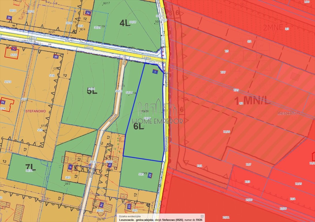 Działka leśna na sprzedaż Stefanowo, Graniczna  2 863m2 Foto 1