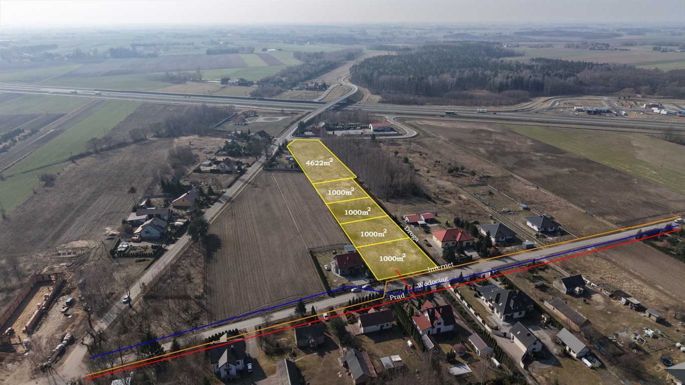 Atrakcyjne działki budowlane w Dłużniewie – 1000 m², media, szybki dojazd Dłużniewo  1 000m2 Foto 1