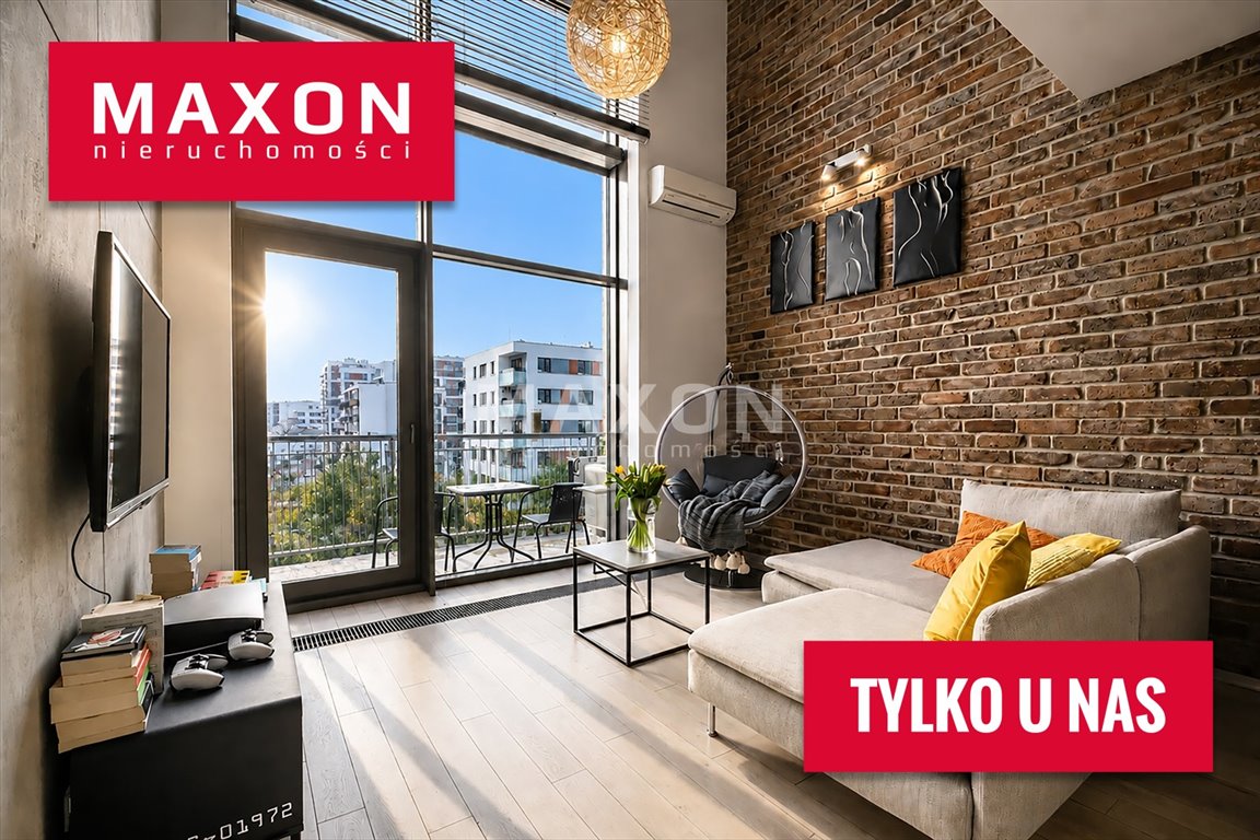 Luksusowy loft 68 m2 z industrialnym designem i panoramicznym oknem Warszawa, Mokotów, ul. Jana Pawła Woronicza  68m2 Foto 1