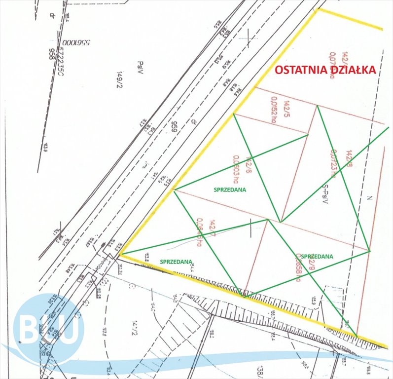 Atrakcyjna działka budowlana 7,19 ar z możliwością działalności Gaworzyce  719m2 Foto 1