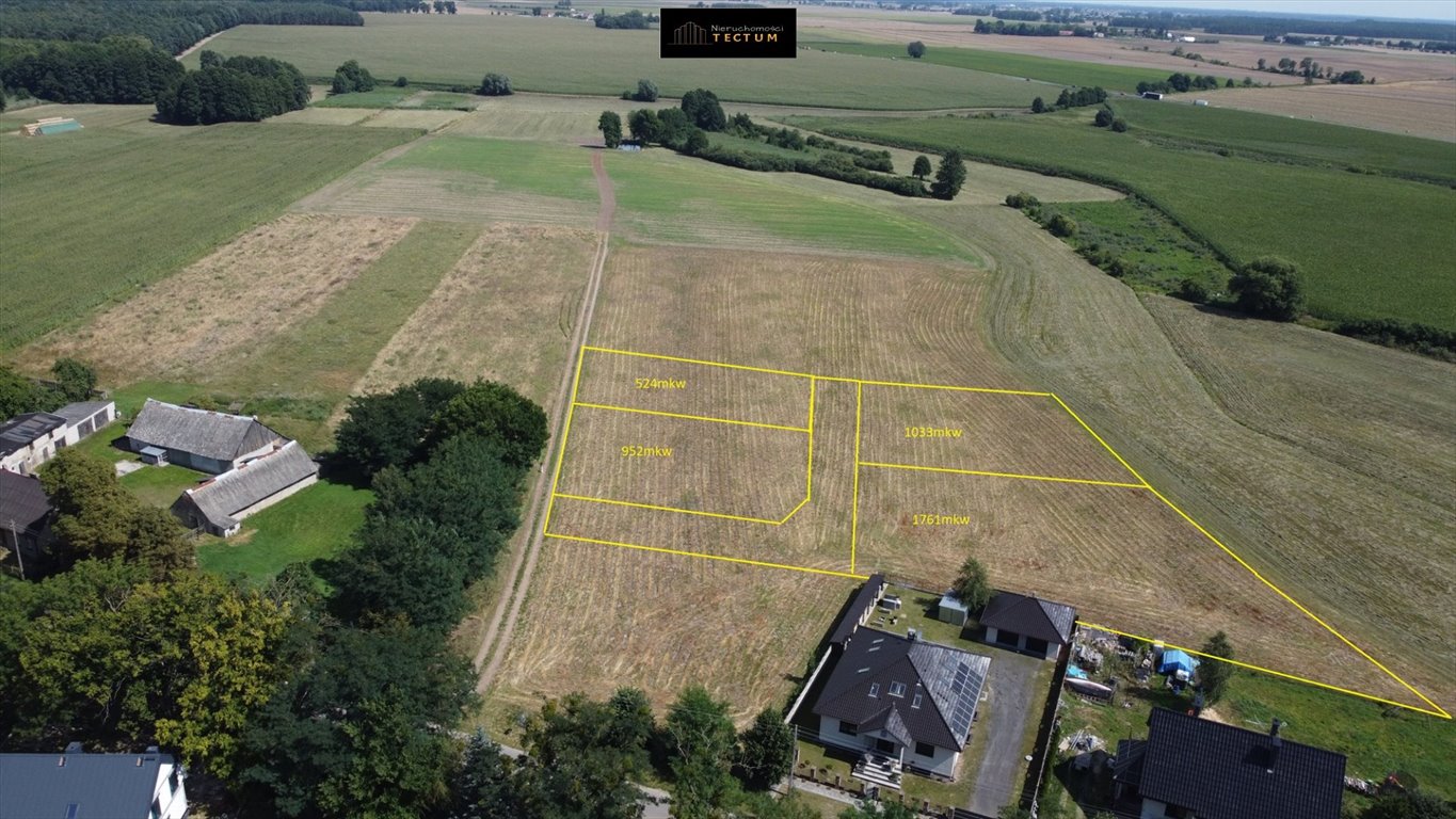 Działki budowlane w Wiatrowie z lasem i jeziorem Wiatrowo  952m2 Foto 1