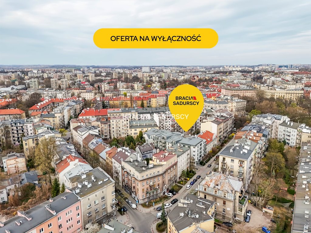 Przestronne 2-pokojowe mieszkanie z dużym tarasem i strefą biurową Kraków, Krowodrza, Łobzów, Chopina  56m2 Foto 1