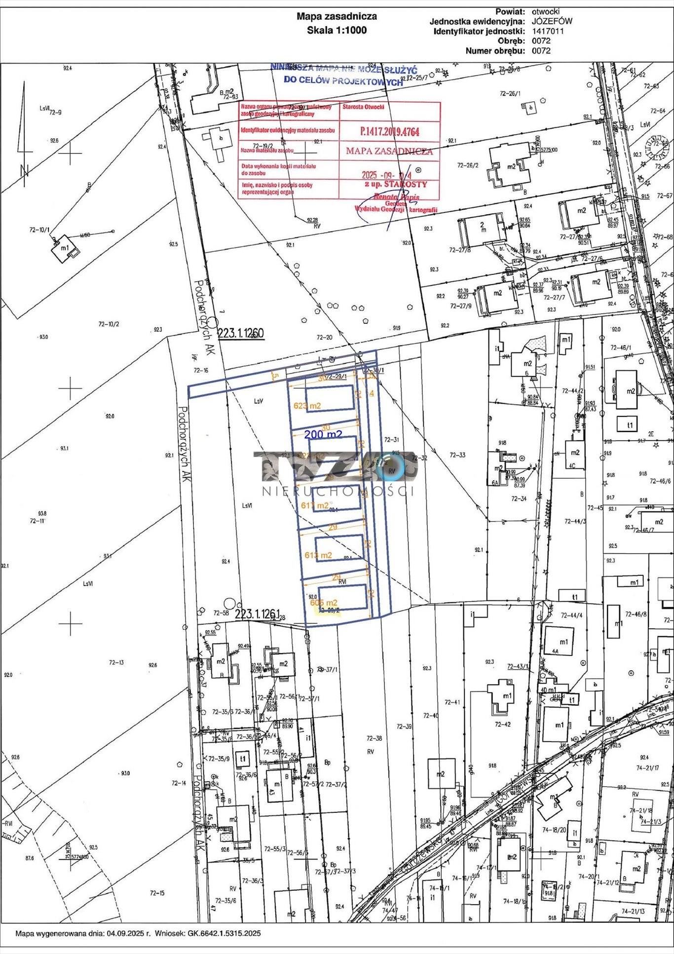 Działka 4100 m² pod osiedle w Józefowie - polecam Józefów, Józefów, Podchorążych  700m2 Foto 1