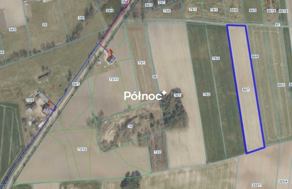 Działka rolna 1,08 ha z dojazdem 250 m od asfaltu Średzińskie  10 800m2 Foto 1