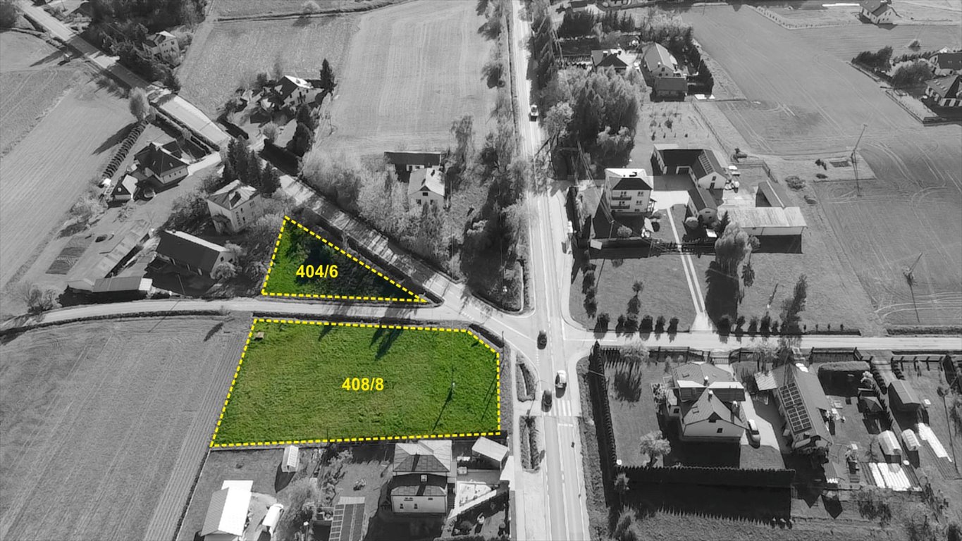 Działka inwestycyjna w Dominikowicach, 2643 m², blisko centrum Dominikowice  2 643m2 Foto 1