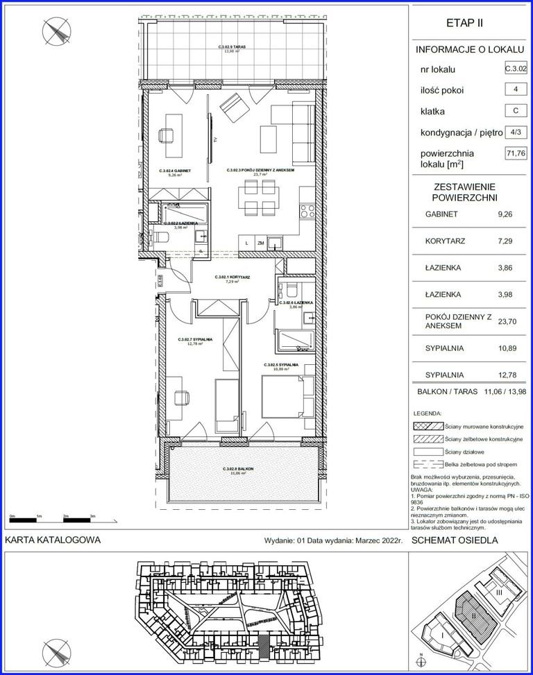 Mieszkanie czteropokojowe  na sprzedaż Szczecin, Łasztownia, Celna  72m2 Foto 3