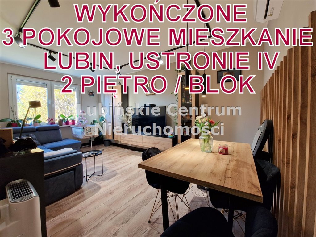 Mieszkanie trzypokojowe na sprzedaż Lubin, Ustronie  53m2 Foto 1