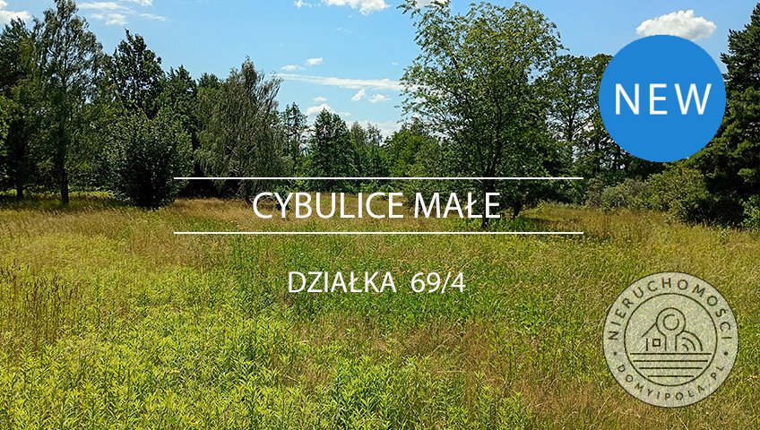 Działka 2291 m² w Cybulicach Małych - szeroka i ustawna Cybulice Małe  2 291m2 Foto 1