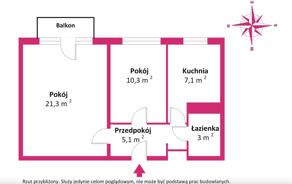 Mieszkanie dwupokojowe na sprzedaż Poznań, Stare Miasto  47m2 Foto 16