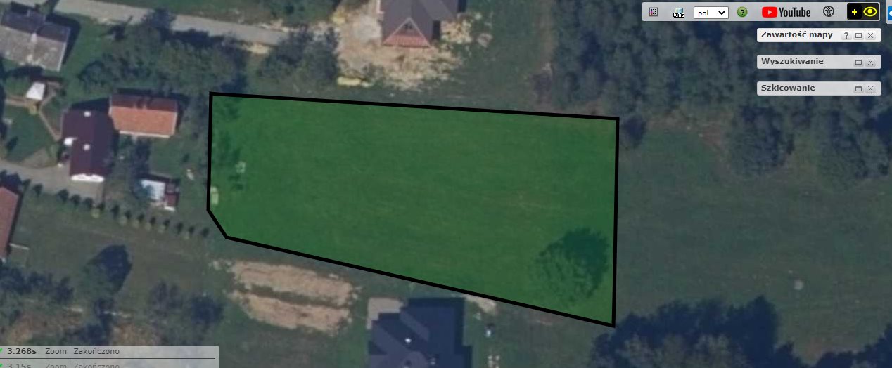 Działka 24,94a z warunkami zabudowy, media, do negocjacji Dębowiec  25m2 Foto 1