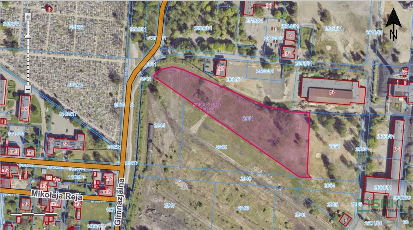 Działka 10 387 m² pod zabudowę usługową i mieszkaniową Piekary Śląskie, Szarlej, Generała Jerzego Ziętka  10 387m2 Foto 1