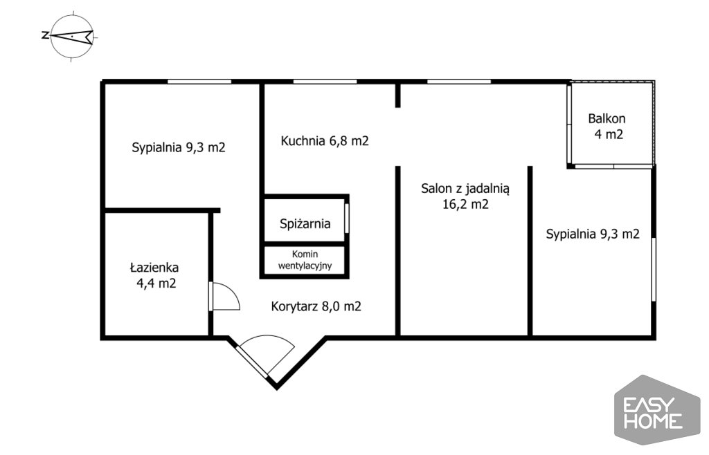 Mieszkanie trzypokojowe na sprzedaż Poznań, Floriana Znanieckiego  56m2 Foto 20