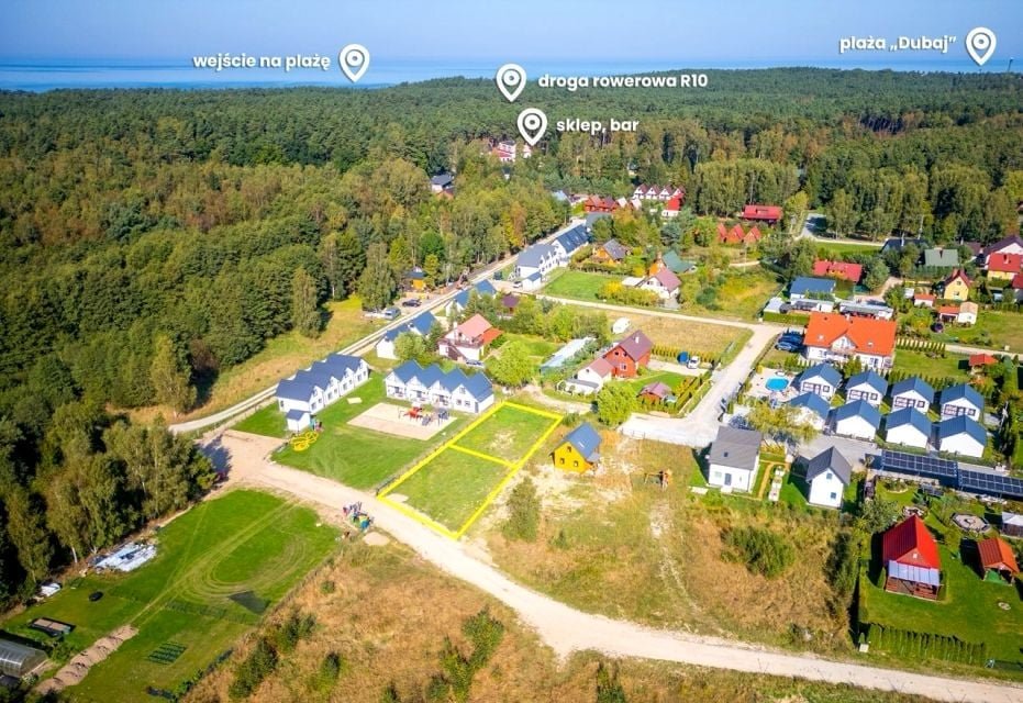 Działka 290 m² blisko plaży z mediami i ratami Jarosławiec, Jarosławiec, Jałowcowa  290m2 Foto 1