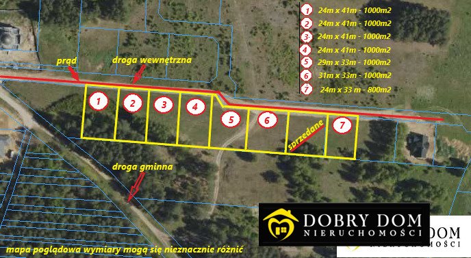 Działki budowlane w prestiżowej okolicy, dostęp do mediów Ogrodniczki  1 000m2 Foto 1