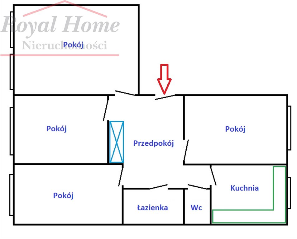 Mieszkanie czteropokojowe  na sprzedaż Wrocław, Psie Pole, Różanka, Chorwacka  80m2 Foto 13