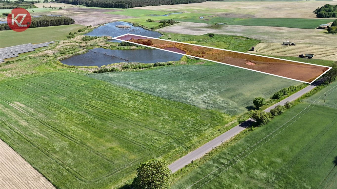 Działka z prywatnym dostępem do stawu - WZ gotowa do budowy Brodna, Słoneczna  8 900m2 Foto 1