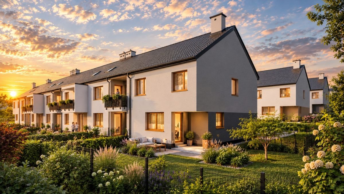 Dom szeregowy 112,43 m² z ogrodem i garażem (Rzeszów) Rzeszów, Biała, gen. Władysława Sikorskiego  112m2 Foto 1