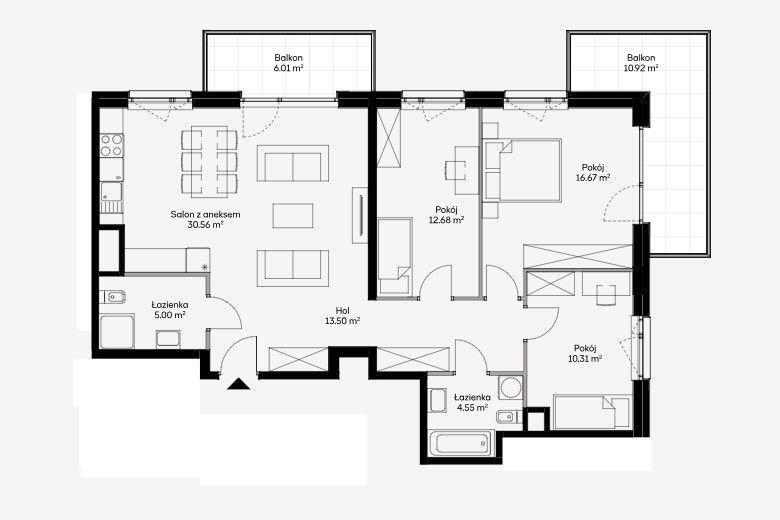 Mieszkanie czteropokojowe  na sprzedaż Warszawa, Wola, Czyste, Kolejowa  93m2 Foto 1