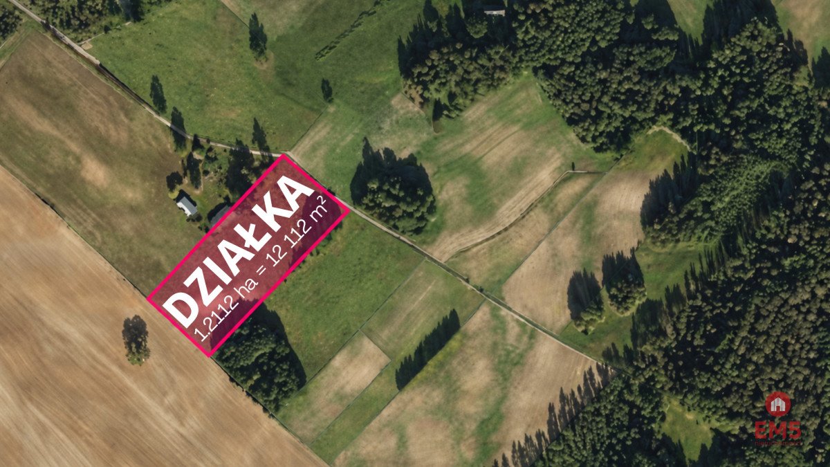 Atrakcyjna działka 12 112 m² pod dom, siedlisko lub agroturystykę Markiszki  12 112m2 Foto 1