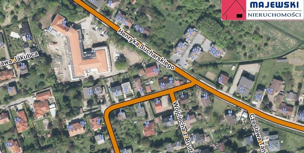 Działka 600 m² pod zabudowę jednorodzinną, media, MPZP Kraków, Sucharskiego  600m2 Foto 1