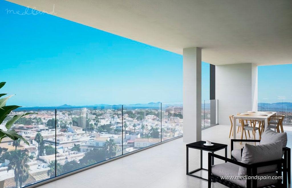 Nowoczesne 3-pokojowe apartamenty z basenem i panoramicznym widokiem Hiszpania, Los Alcázares  99m2 Foto 1