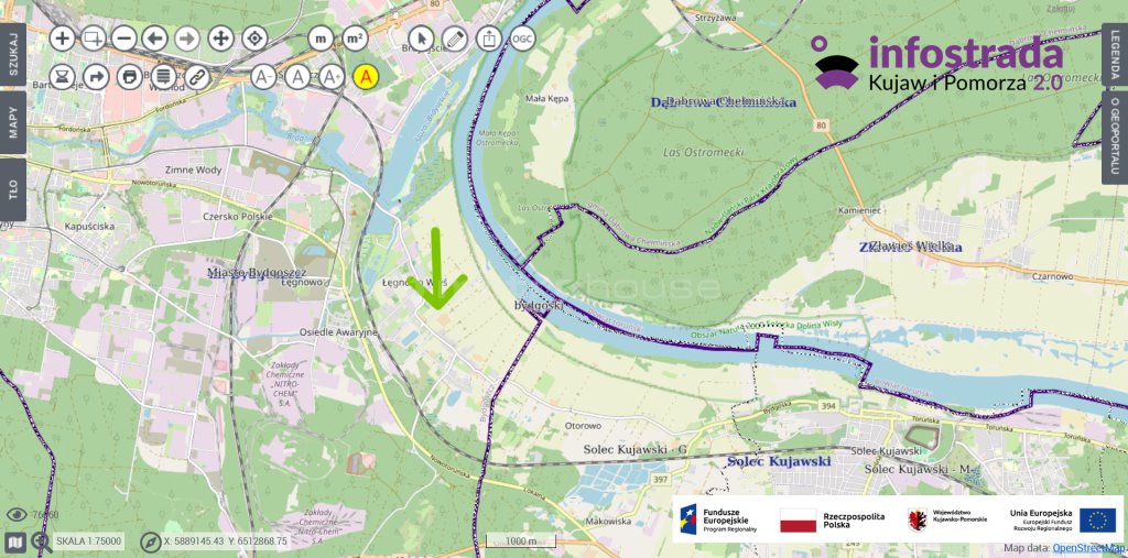 Działka budowlana na sprzedaż Bydgoszcz, Ku wiśle  1 104m2 Foto 1