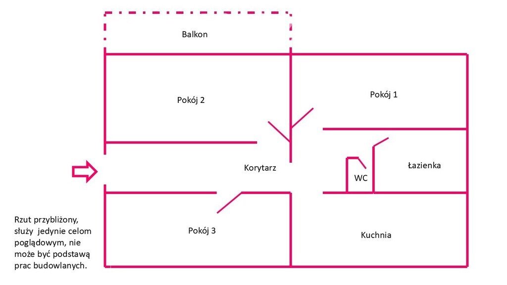 Mieszkanie trzypokojowe na sprzedaż Wilków  67m2 Foto 17