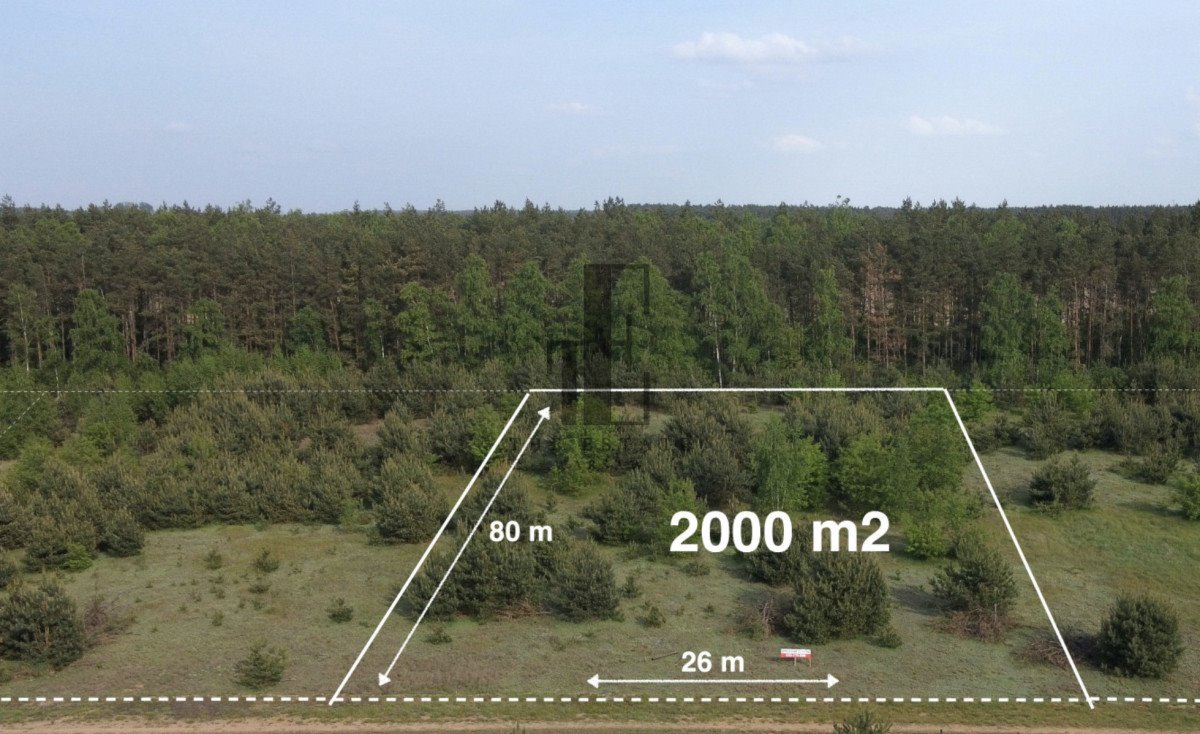 Działka 2000 m² z lasem, wodą i warunkami zabudowy Gnojno  2 000m2 Foto 1