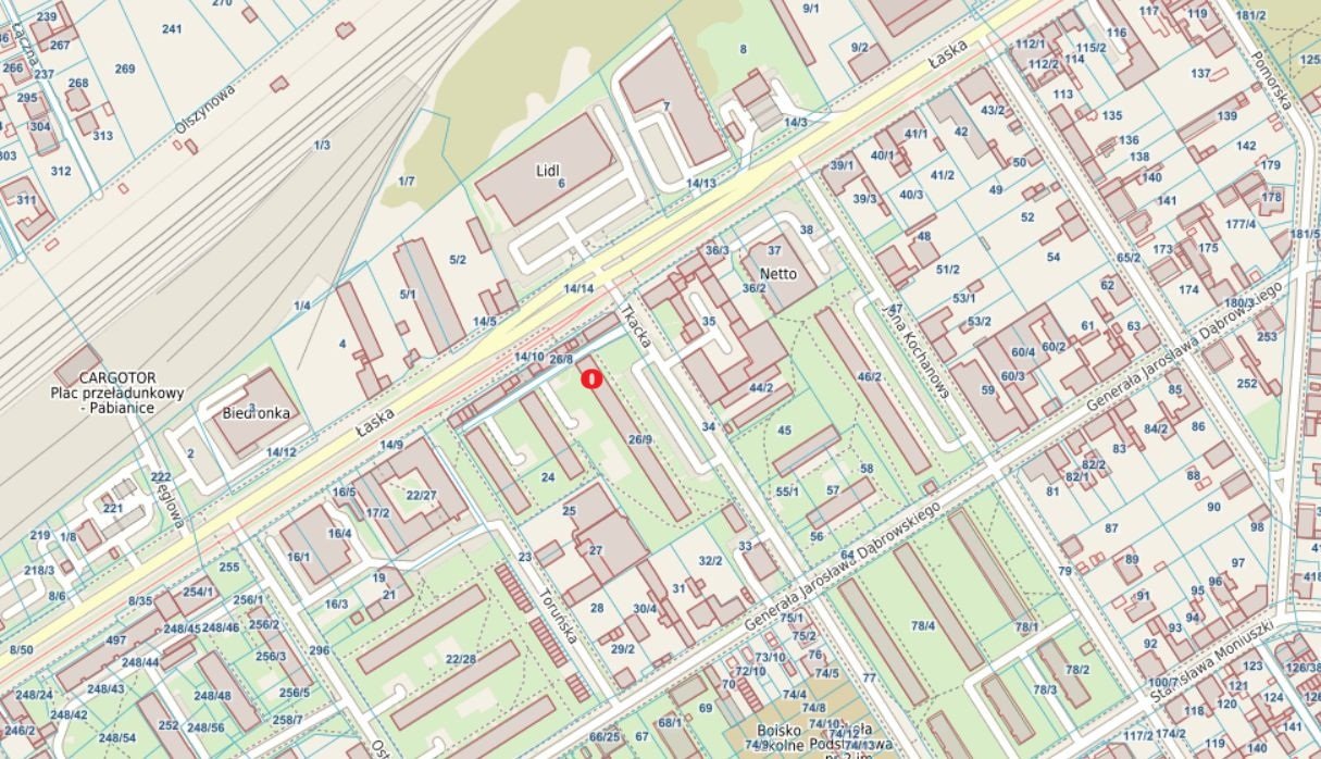 Rozkładowe 4 pokoje z balkonem, do remontu, blisko centrum Pabianice, Piaski, Łaska 40  58m2 Foto 1