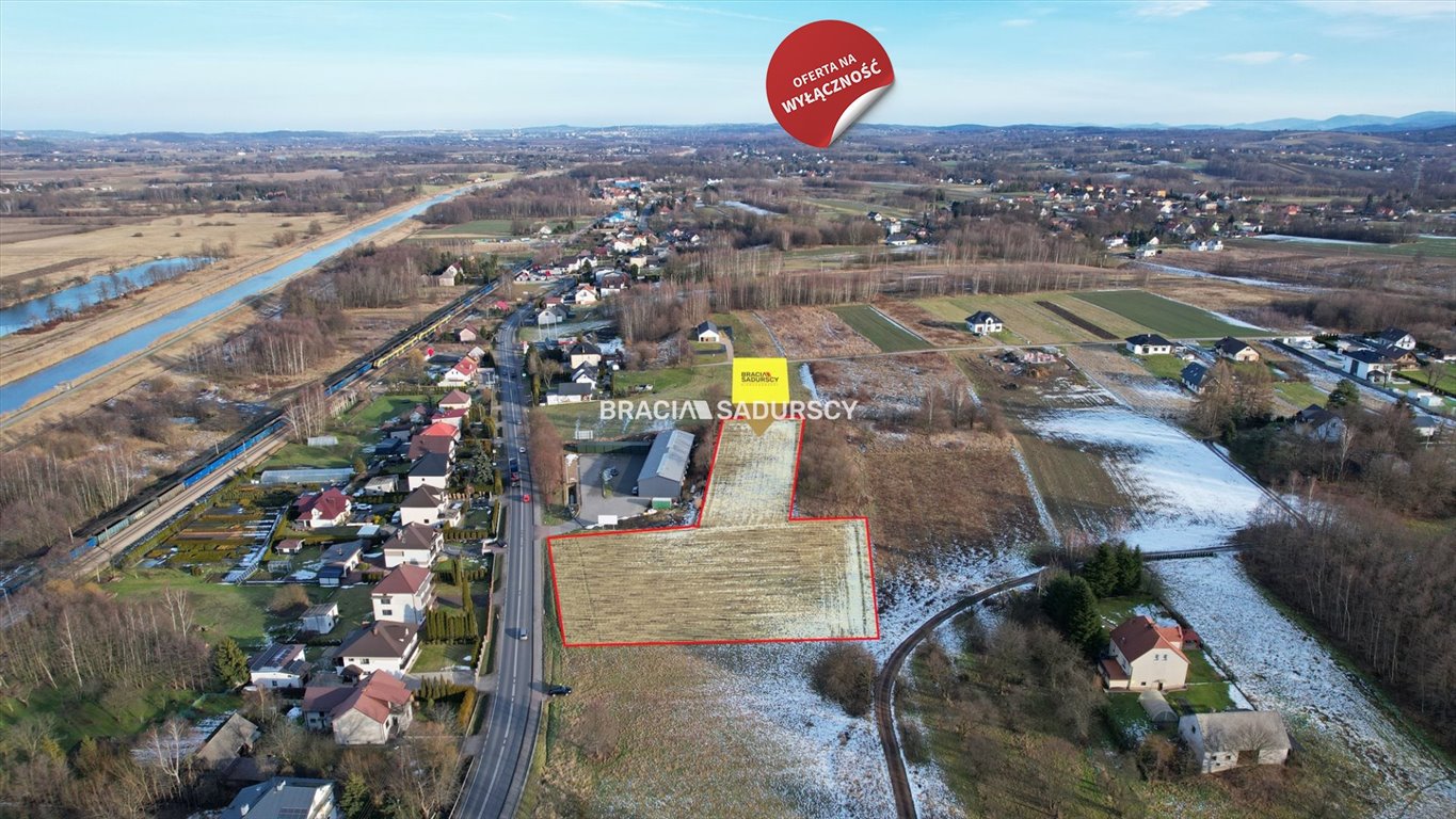 Działka budowlana 6200 m² z dostępem do drogi krajowej Jaśkowice, Krakowska  6 100m2 Foto 1