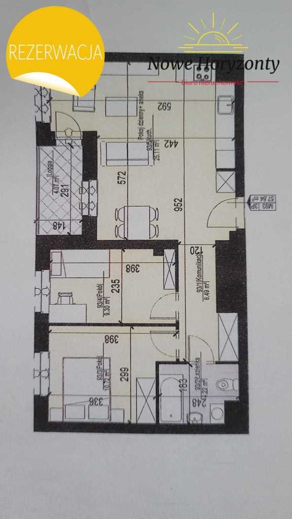 Mieszkanie trzypokojowe na sprzedaż Białystok, Skorupy, Nowowarszawska  58m2 Foto 4