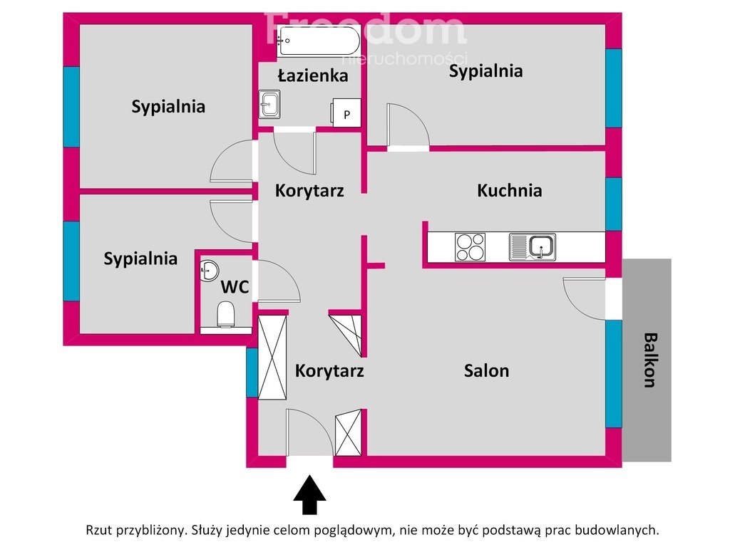 Mieszkanie czteropokojowe  na sprzedaż Białystok, Os. Leśna Dolina, Batalionów Chłopskich  81m2 Foto 16